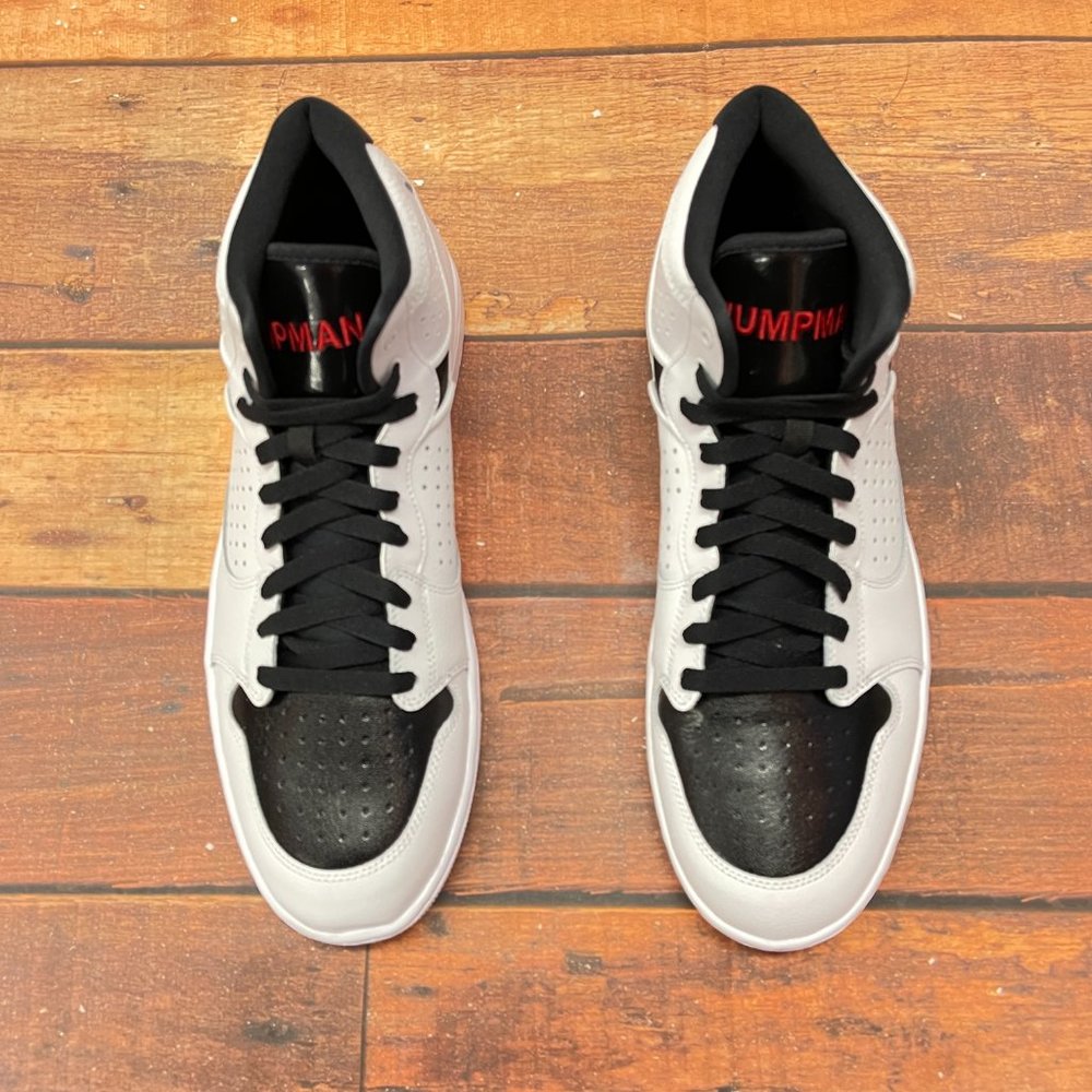 Jordan Men's Access White/Black Basketball Shoes - Picture 3 of 6